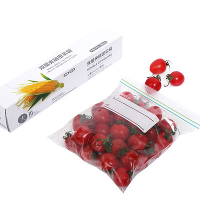 Qualität  Reusable HDPE LDPE Transparent Ziplock Bag Double Zipper Sealing Fabrik