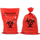 Roter gelber Autoklav Biohazard-Plastiktaschen für klinische überschüssige Tasche des Krankenhauses, medizinische überschüssige Tasche