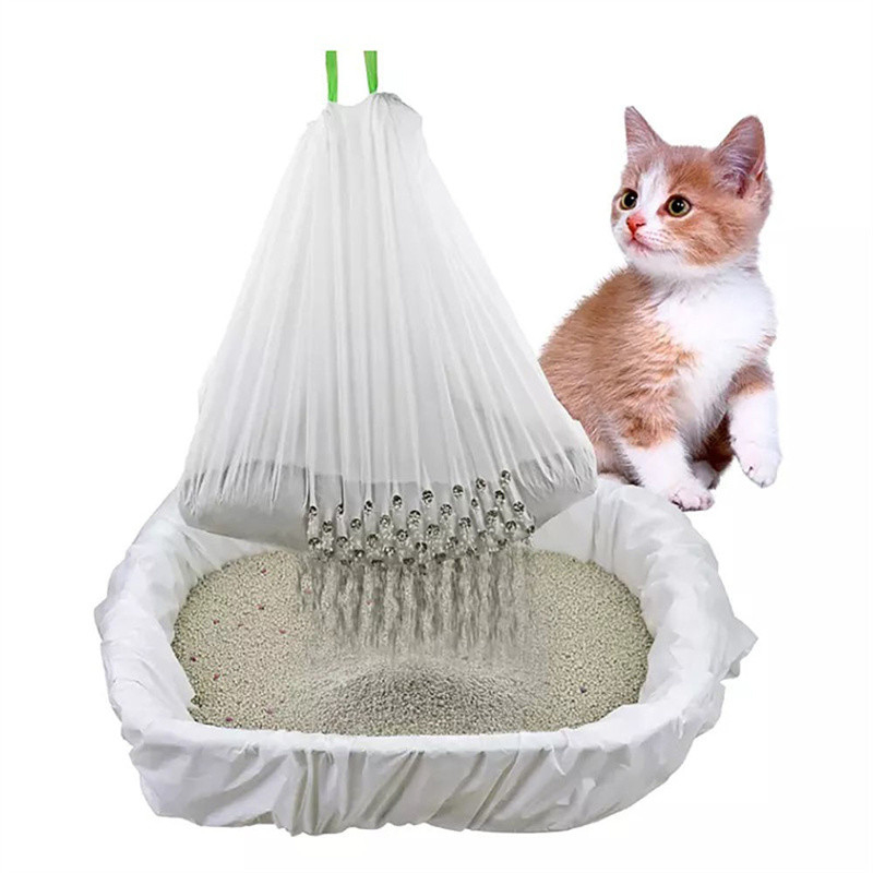 Tragbare biologisch abbaubare Katzenmüllbeutel mit gedruckter Kunststoff-Liner-Rolle