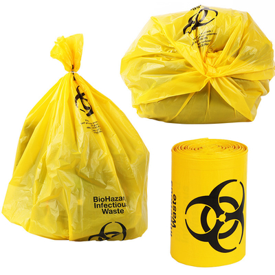 HDPE Material Plastikgelbe Biohazard-Gesundheitswesen-Druckzwischenlagen