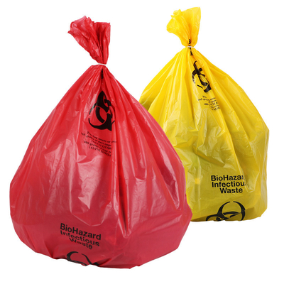 Gute Qualität roter/gelber medizinischer überschüssiger Biohazard-Plastikzwischenlagen