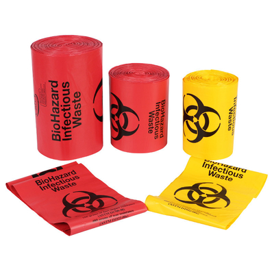 Starker beständiger Biohazard-medizinische ansteckende überschüssige Plastiktasche in der Rolle