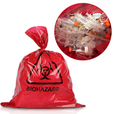 Biohazard-Plastiktasche-Autoklav 135 Grad pp. roter für medizinisches