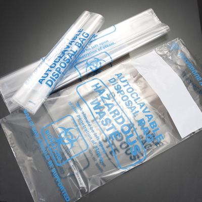 2 Mil Clear Biohazard Waste Bag Polypropylen-Plastikautoklav
