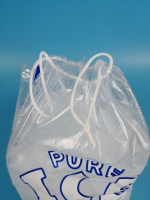 LDPE-Plastikeisbeutel mit Zugschnur, Eis-Würfel sackt 1 Kilogramm Gewichts-Kapazität ein