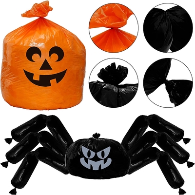 Spinnen-Kürbis-Rasen-Blatt Halloweens sackt riesiges Partei-Dekor ein