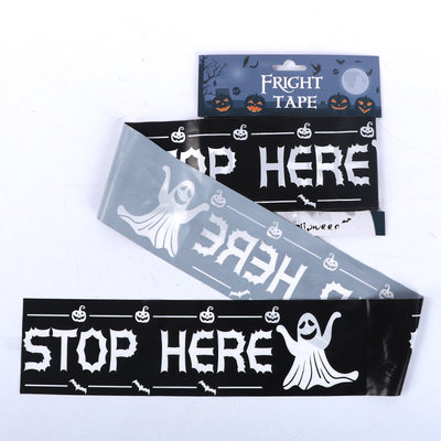 0.1mm LDPE-Plastikvorsicht-Band 30ft für Halloween-Partei-Dekoration